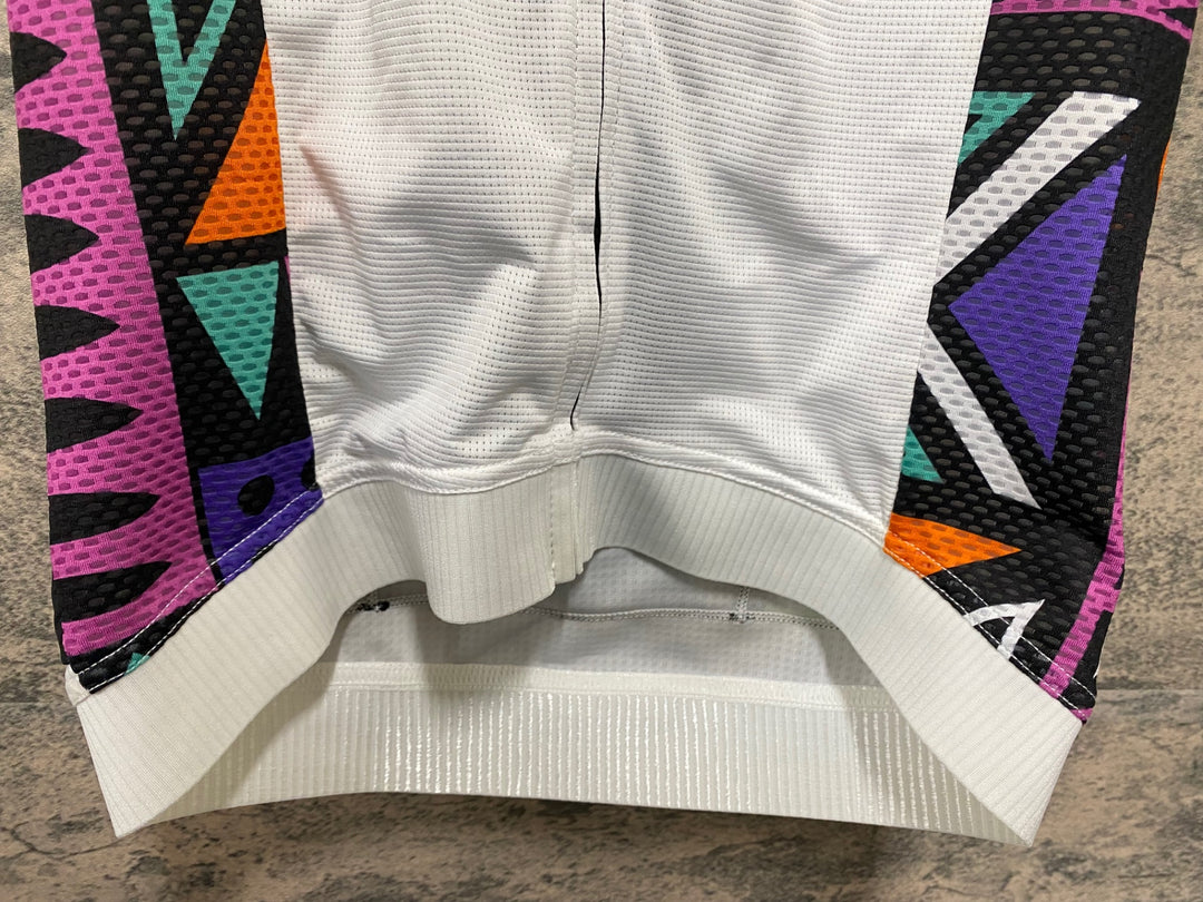 KB866 Chaise Cycliste Couture 半袖 サイクルジャージ S 白
