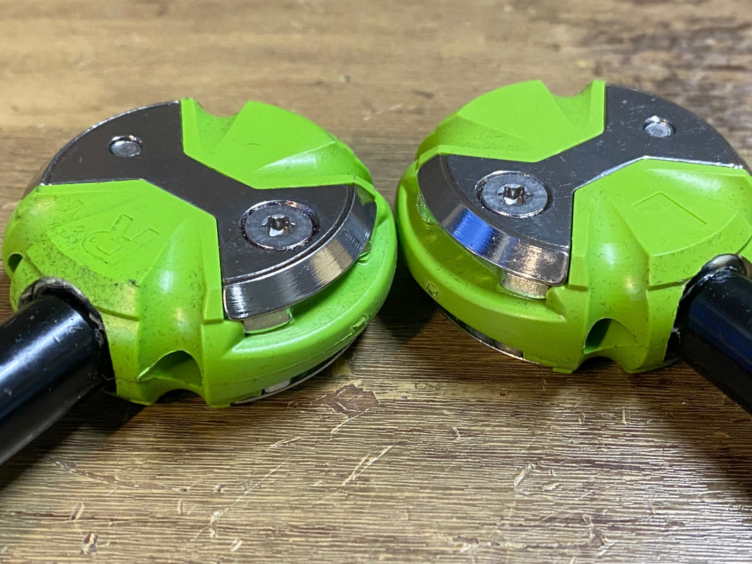 JR796 スピードプレイ SPEEDPLAY ZERO ビンディングペダル クロモリシャフト 黄緑