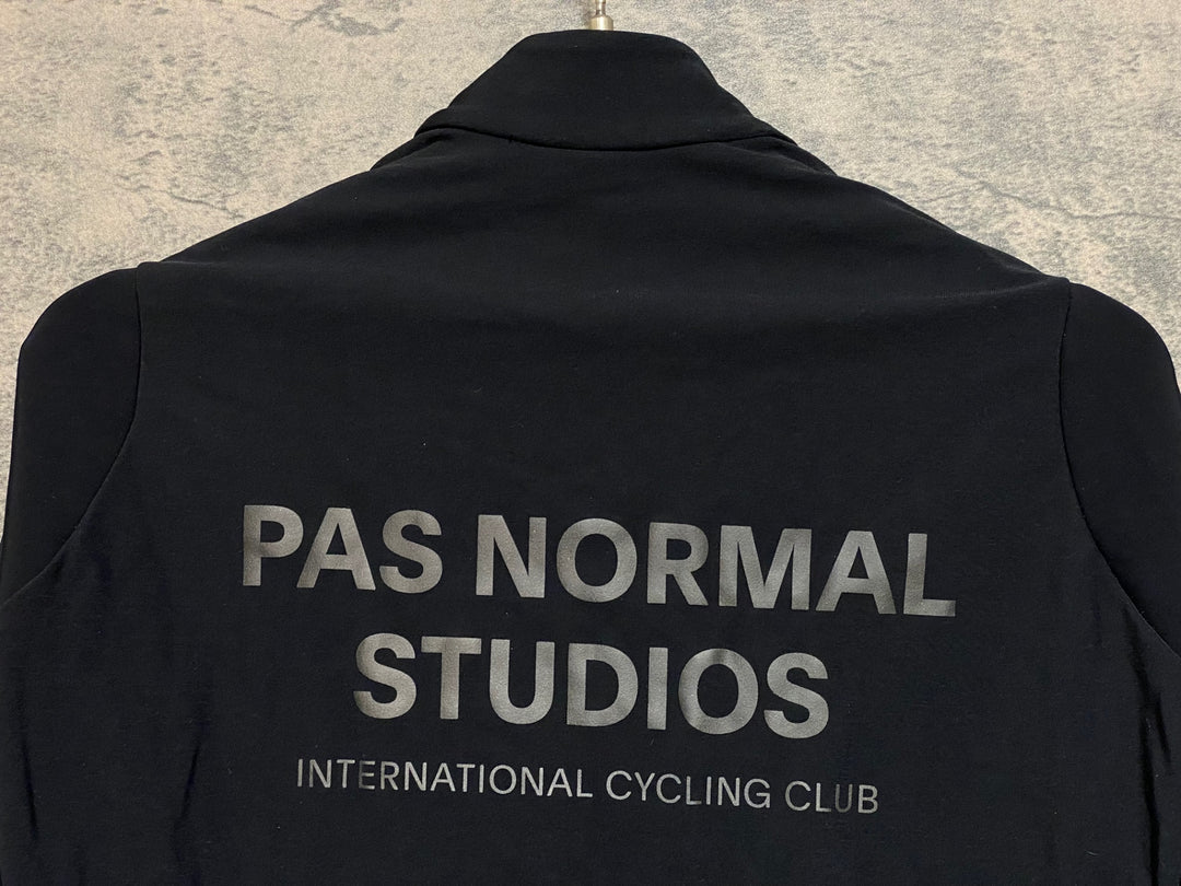 KA509 パスノーマルスタジオ PAS NORMAL STUDIOS CONTROL HEAVY JERSEY 長袖 サイクルジャージ 黒 M 裏起毛