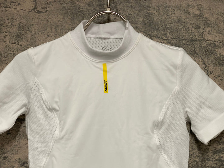 JX983 マヴィック MAVIC WIND RIDE SS TEE W 半袖 ベースレイヤー 白 レディース XS/S 裏起毛