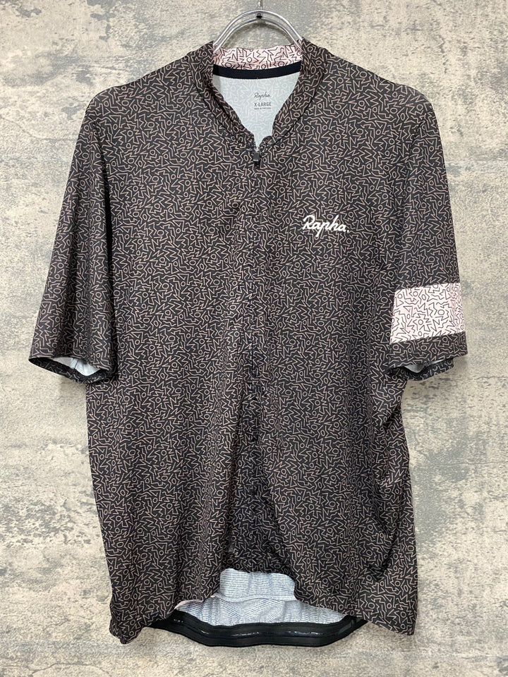 JI371 ラファ Rapha PRO TEAM LIGHT WEIGHT JERSEY サイクルジャージ 茶 XL