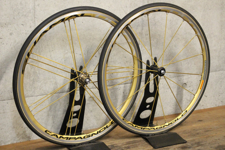 カンパニョーロ CAMPAGNOLO シャマルウルトラ ゴールド SHAMAL ULTRA GOLD アルミ チューブラー ホイールセット カンパ 11S/12S 【福岡店】