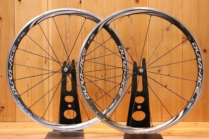 シマノ SHIMANO デュラエース DURA-ACE WH-9000 C35 CL アルミ カーボン クリンチャー ホイールセット シマノ 11S/12S ナローリム 15C 【芦屋店】
