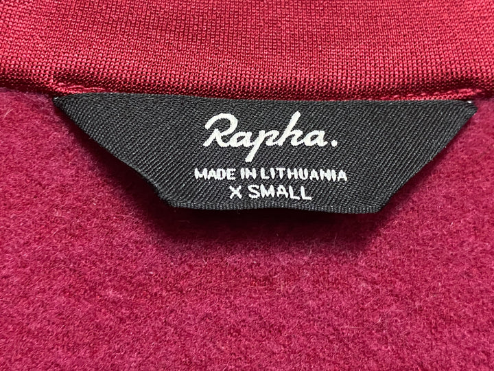 JX654 ラファ Rapha WOMEN'S WINTER JERSEY 長袖 サイクルジャージ ワインレッド レディース XS 裏起毛