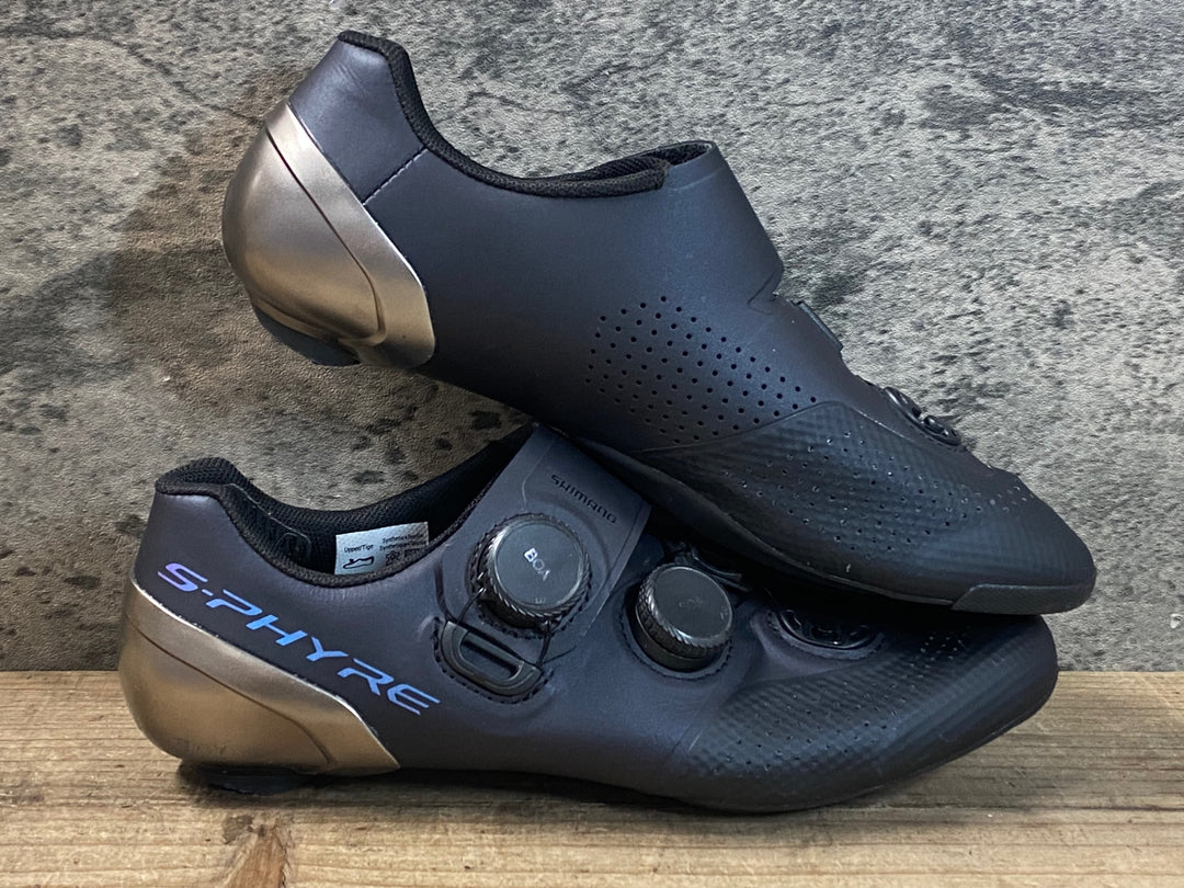 JR557 シマノ SHIMANO S-PHYRE RC902M SPD-SLシューズ EU39 黒