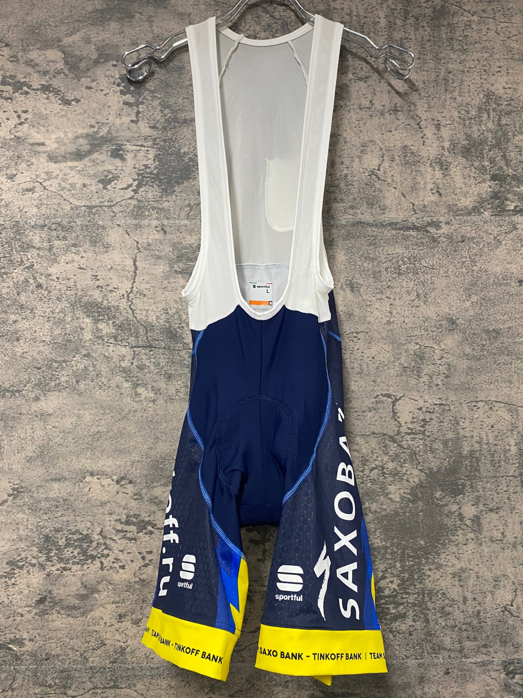 KJ785 スポーツフル sportful ビブショーツ 紺 L SAXO BANK