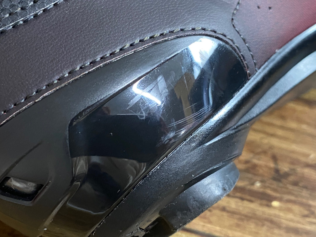 KL849 シディ SIDI GENIUS 10 ビンディングシューズ 赤 黒 3穴 EU38