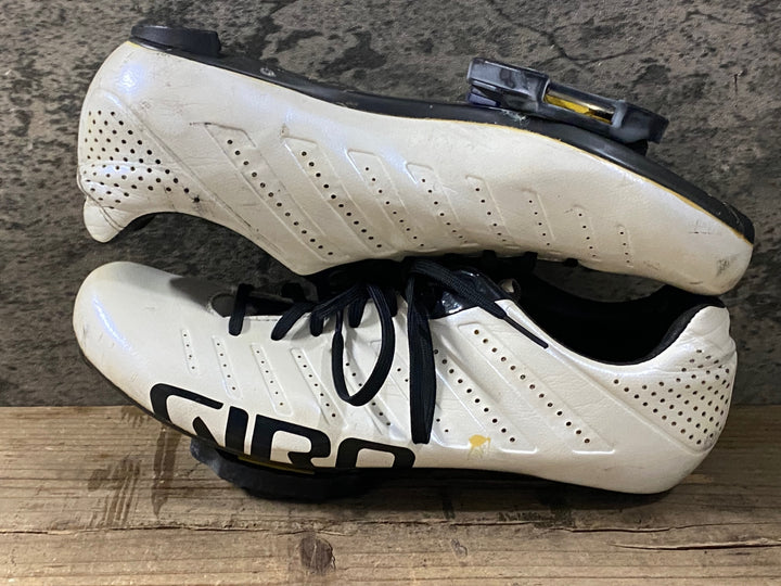 KK629 ジロ GIRO EMPIRE SLX ビンディングシューズ 白 3穴 EU42.5