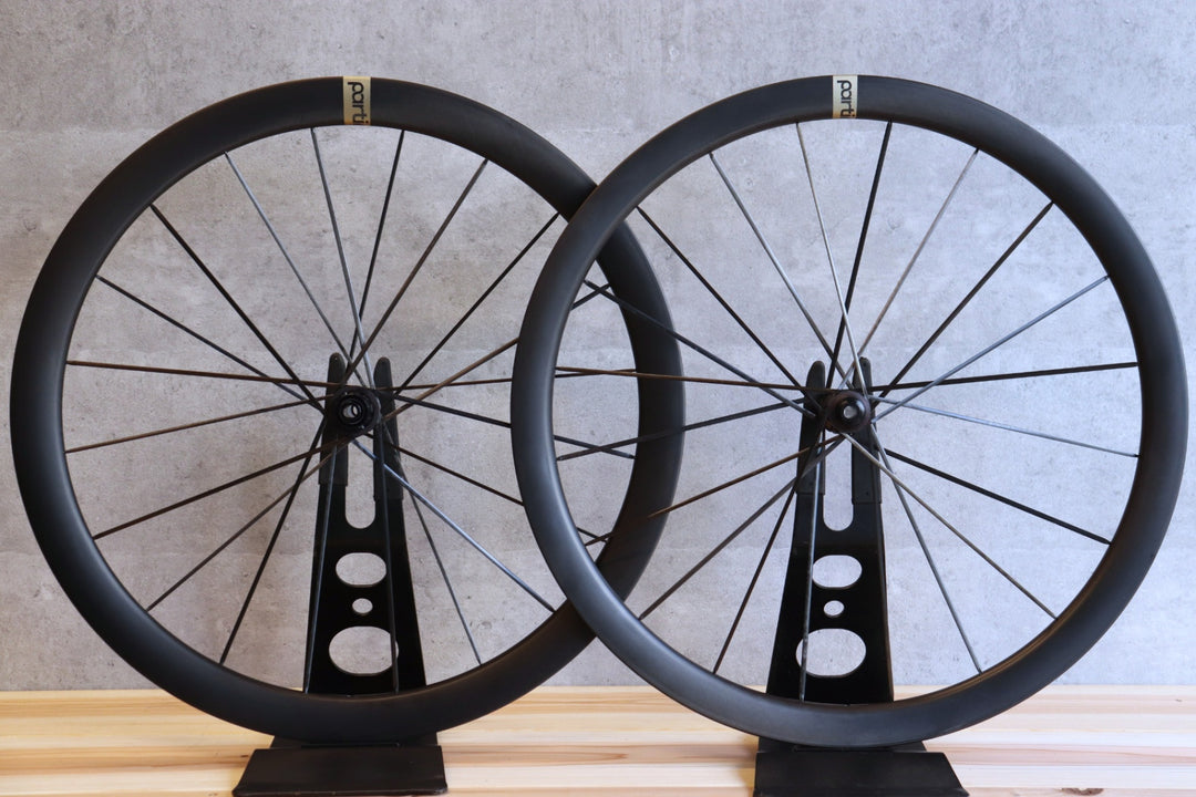 パーティントン Partington Wheels R-SERIES MKII R39/44 ゴールド カーボン チューブレスレディ ホイールセット シマノ12/11S 【さいたま浦和店】