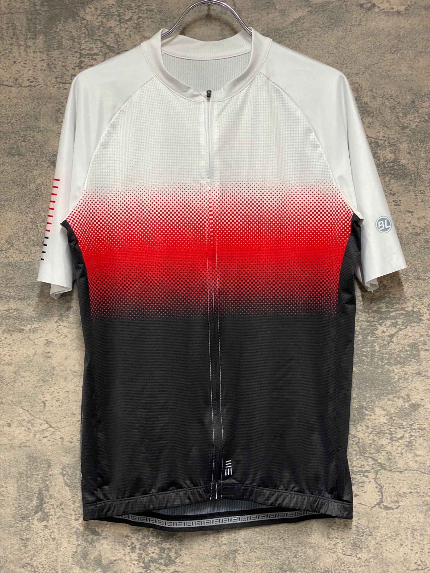JM488 バイシクルライン BICYCLELINE 半袖 サイクルジャージ 白 赤 黒