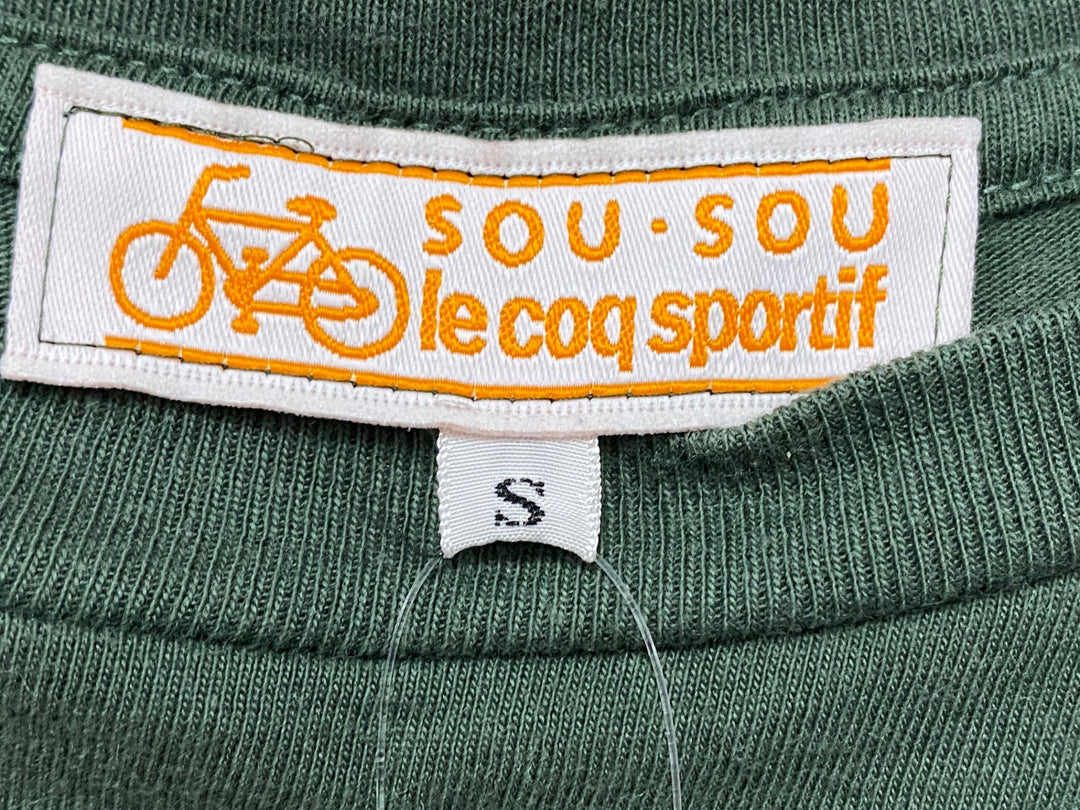 JH173 SOU・SOU le coq sportif 近清 半袖 Tシャツ ネイビー オリーブ S