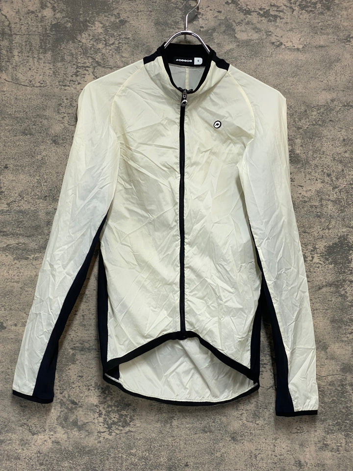 JZ083 アソス ASSOS MILLE GT WIND JACKET C2 長袖 ウィンドブレーカー 白 S