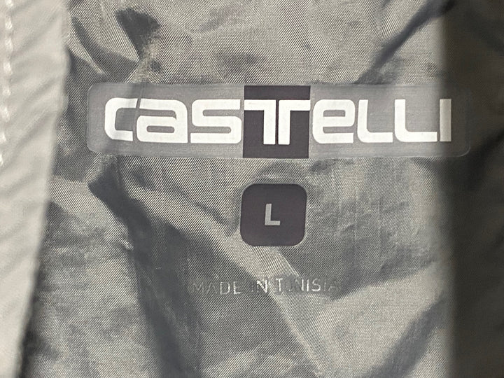KP869 カステリ CASTELLI サイクルベスト ジレ グレー L