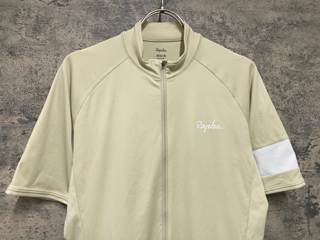 KM067 ラファ Rapha MEN'S CORE JERSEY 半袖 サイクルジャージ ベージュ S