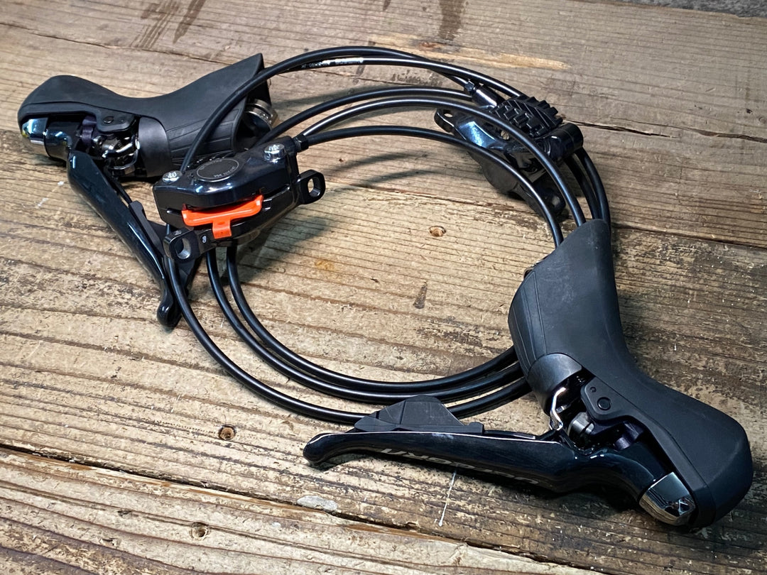 IZ683 シマノ SHIMANO ULTEGRA 左右STIレバー ブレーキ セット ST-R8020 BR-RS785 2×11S ポストマウント用 ホース長142mm 70mm