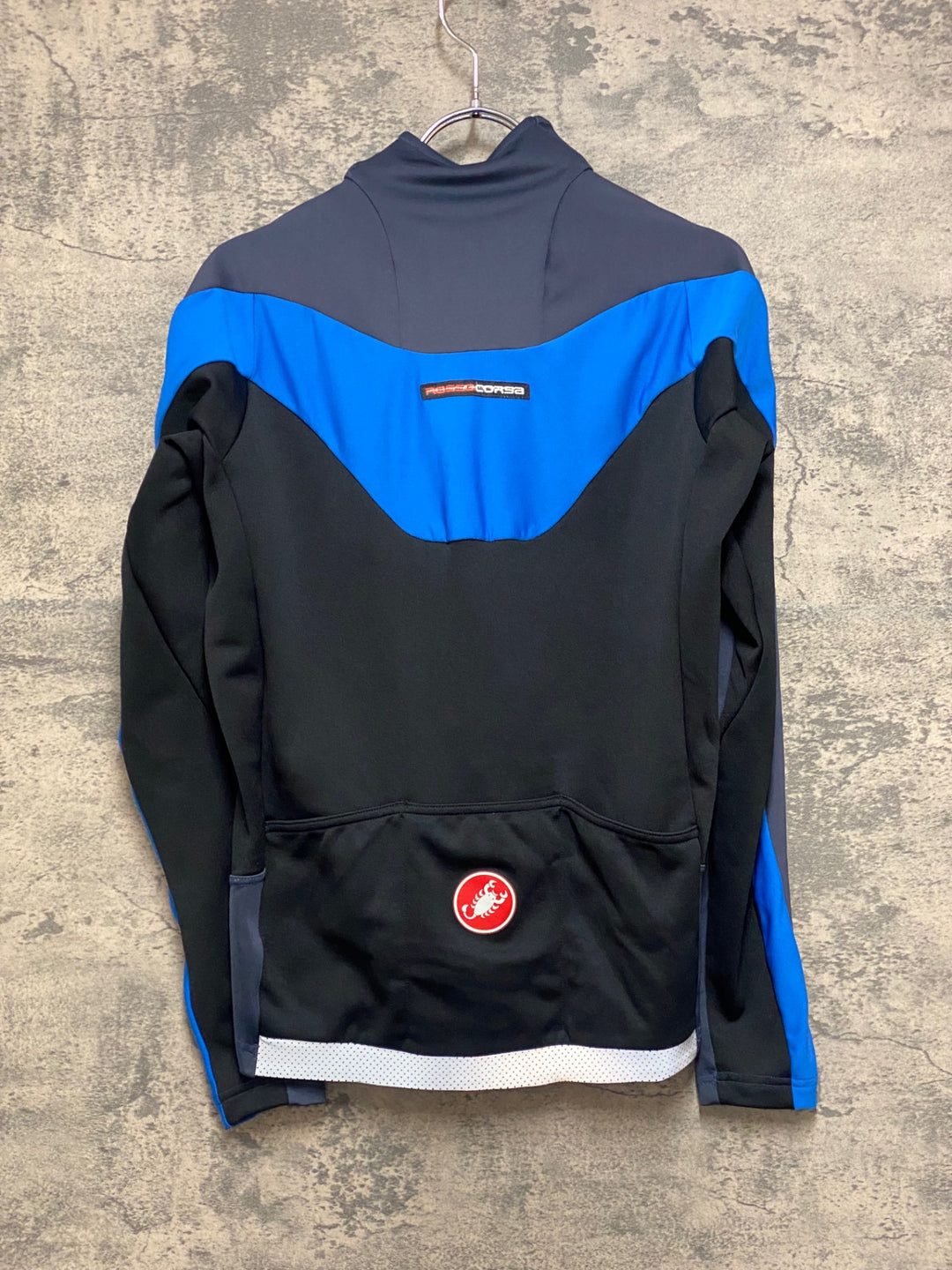 JP438 カステリ CASTELLI 長袖 サイクルジャケット ネイビー M 裏起毛