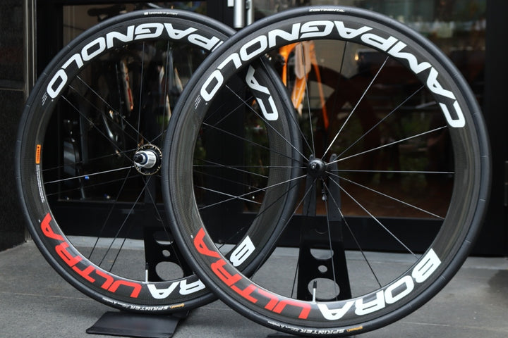 カンパニョーロ CAMPAGNOLO ボーラ BORA ULTRA カーボン チューブラー ホイールセット シマノ12/11S 【東京南麻布店】