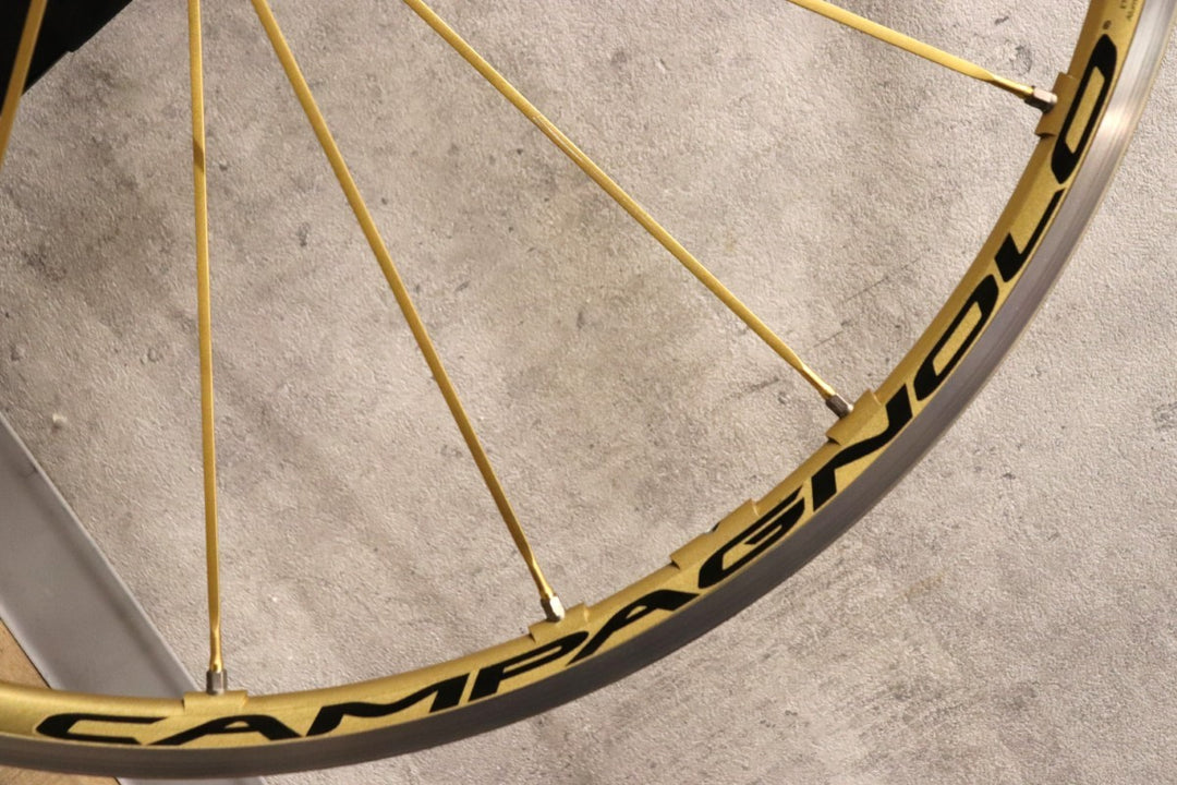 カンパニョーロ Campagnolo シャマルウルトラ SHAMAL ULTRA GOLD アルミ クリンチャー ホイールセット シマノ 12/11S ナローリム【さいたま浦和店】