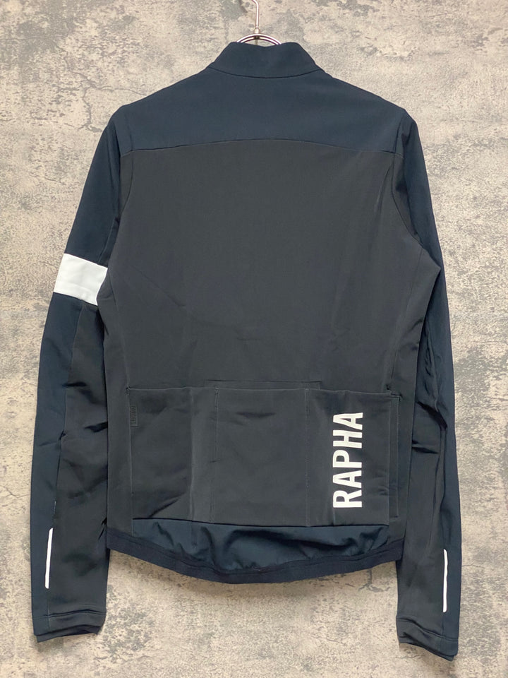 JP161 ラファ Rapha PRO TEAM TRAINING JACKET 長袖 サイクルジャケット 黒 M 裏起毛 ※起毛,毛玉