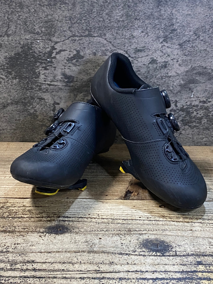 JV079 シマノ SHIMANO RC7 SHRC701M L01 S ビンディングシューズ 3穴 黒 EU41