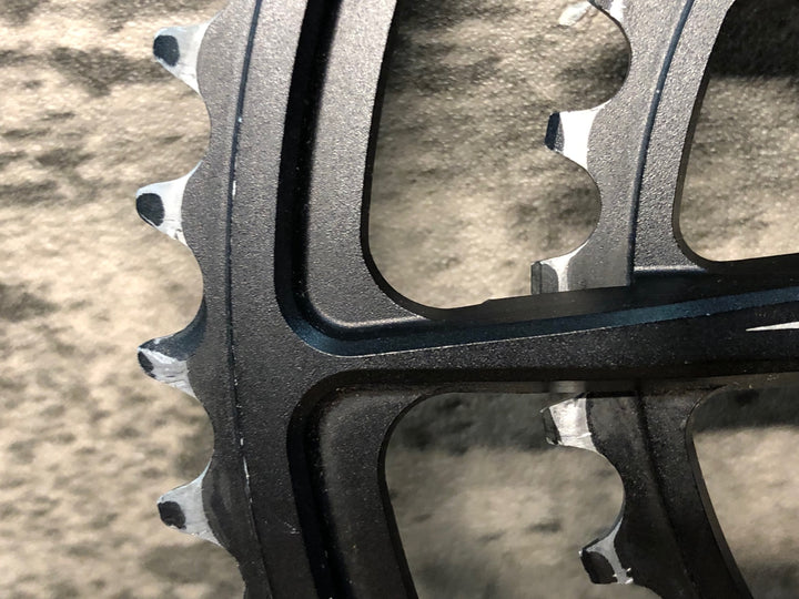 JN624 ホログラム HOLLOWGRAM SPIDERING チェーンリング ダブル 50/34T 10ARM