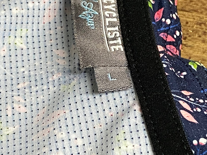 KA214 カフェドシクリステ Cafe du Cycliste FLORIANE Man 半袖 サイクルジャージ 紺 L