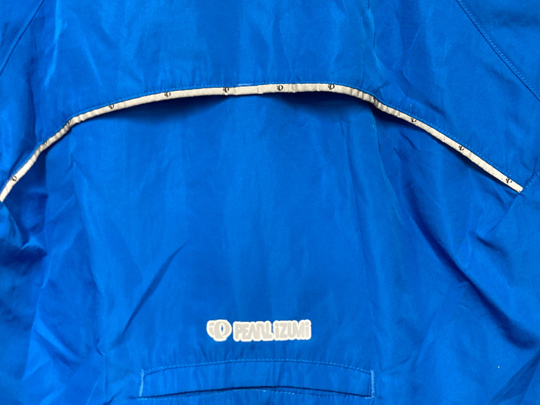 KB233 パールイズミ PEARL iZUMi 長袖 ジャケット 青 L ※反射部劣化 ほつれ