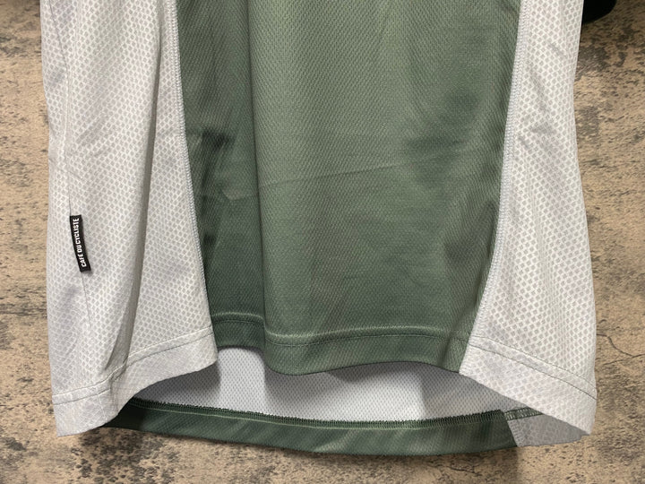 KD392 カフェドシクリステ Cafe du Cycliste ベティ BETTY V2 半袖 サイクルジャージ グラベル 緑 M
