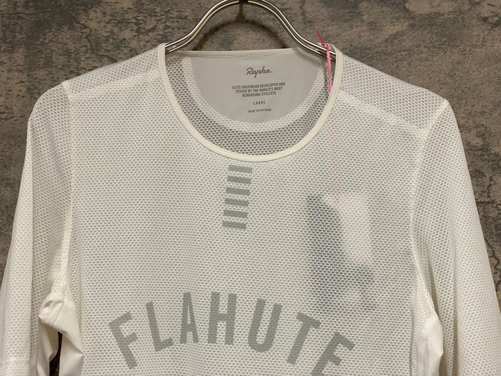 KL116 ラファ Rapha PRO TEAM BASE LAYER SHORT SLEEVE 半袖 ベースレイヤー 白 L