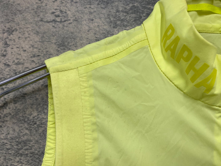 JP860 ラファ Rapha WOMEN'S PRO TEAM LIGHTWEIGHT GILET ジレ サイクルベスト 黄 XXS レディース