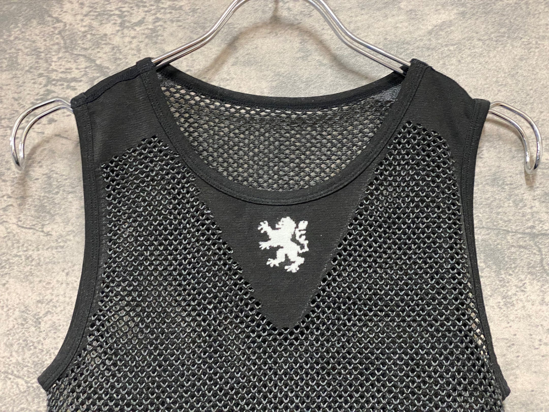 JM269 カペルミュール KAPELMUUR ノースリーブ メッシュ べースレイヤー 黒 L-XL ※ほつれ
