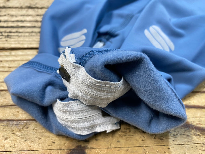 KJ846 スポーツフル sportful leg warmers レッグウォーマー 青 L 裏起毛