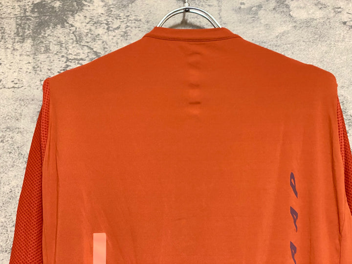 KQ979 マープ MAAP PRO FIT JERSEY 長袖 サイクルジャージ 茶 XL