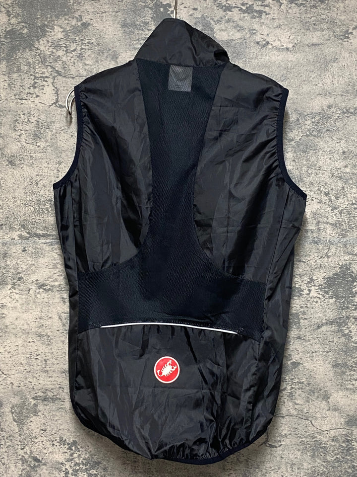 KF199 カステリ CASTELLI ジレ サイクルベスト 黒 S