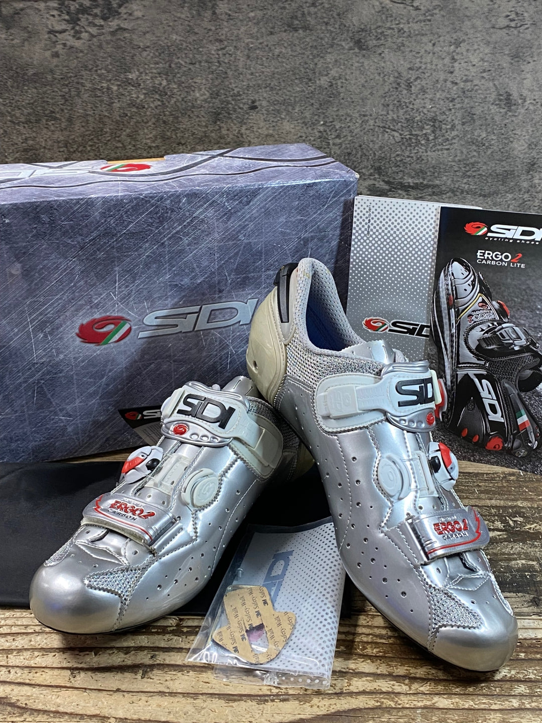 JR154 シディ SIDI SCARPE ERGO 2 C.L VERNICE ビンディングシューズ グレー EU45