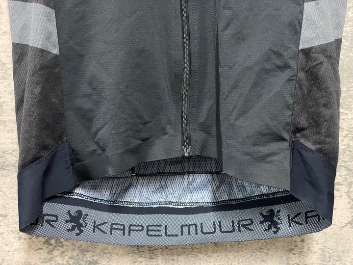JU178 リオンドカペルミュール Lion de KAPELMUUR 半袖 サイクルジャージ 黒 白 L