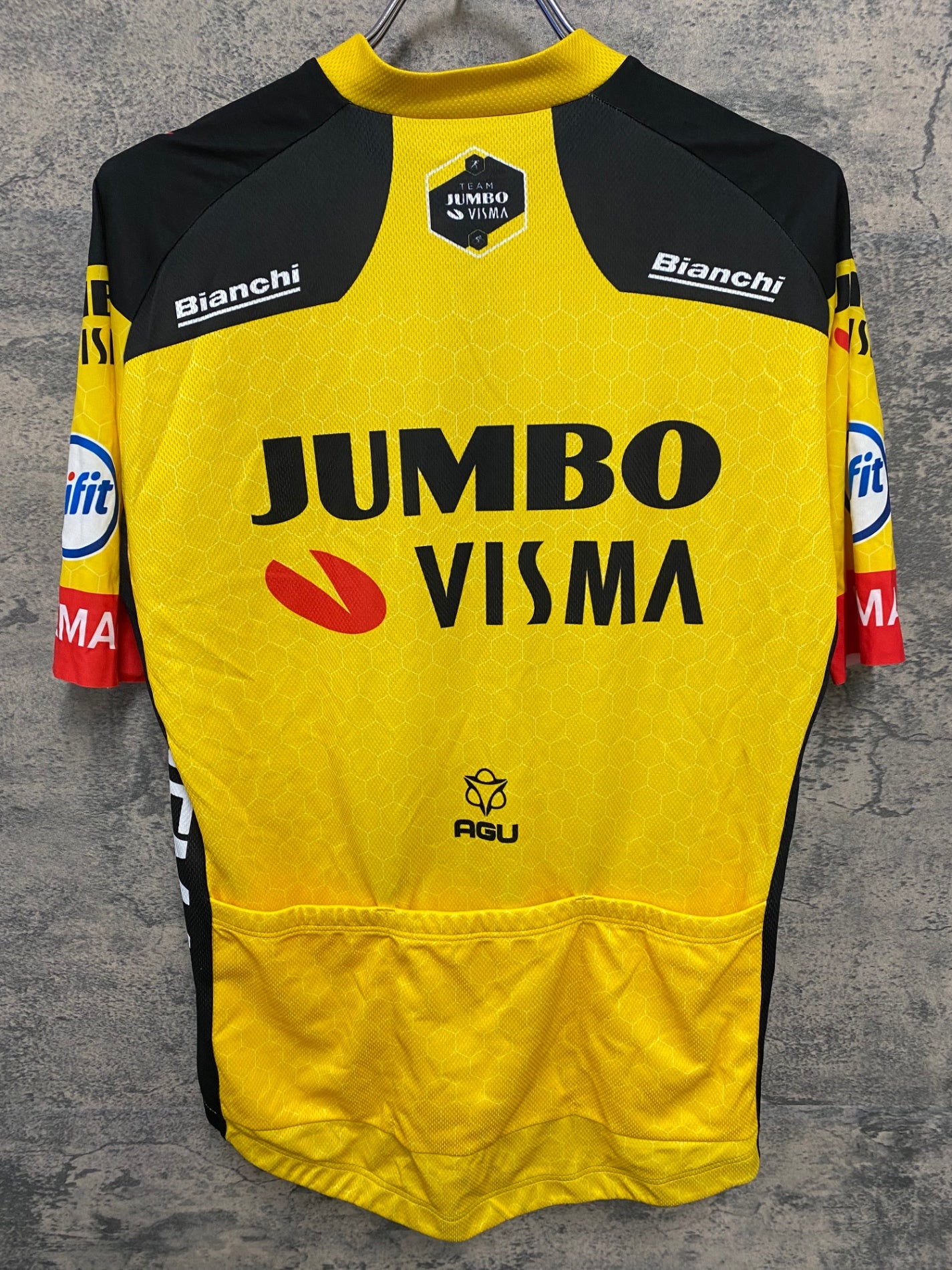 レア支給品　ブエルタ　グローブ　AGU Jumbo visma　サイクルジャージ レア支給品 ブエルタ グローブ AGU Jumbo visma サイクルジャージ