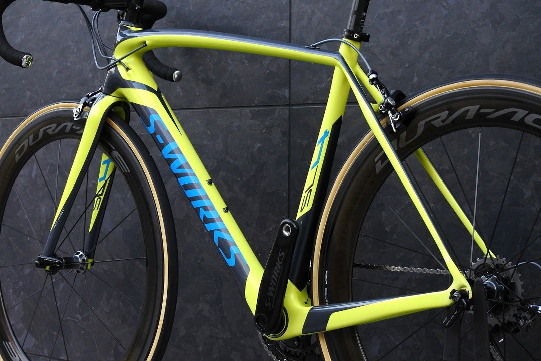 スペシャ SPECIALIZED エスワークス S-WORKS ターマック TARMAC SL4 2014 54サイズ シマノ デュラエース 9000MIX WH-R9100 C60 TU カーボン ロードバイク 【福岡店】