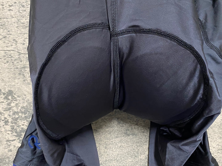 KF218 ラファ Rapha FLYWEIGHT BIB SHORTS REGULAR 黒 ネイビー M ※肩ひも破れのためジャンク