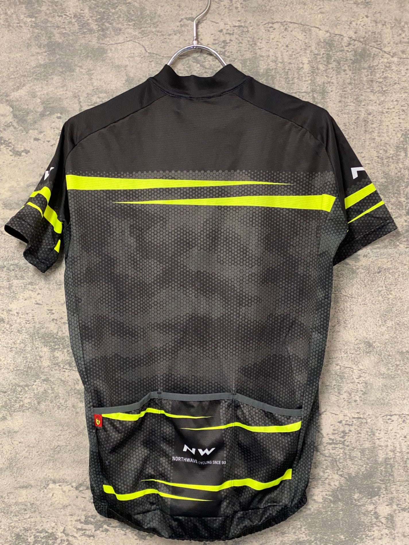JG936 ノースウェーブ NORTH WAVE 半袖サイクルジャージ 黒 S ほつれ
