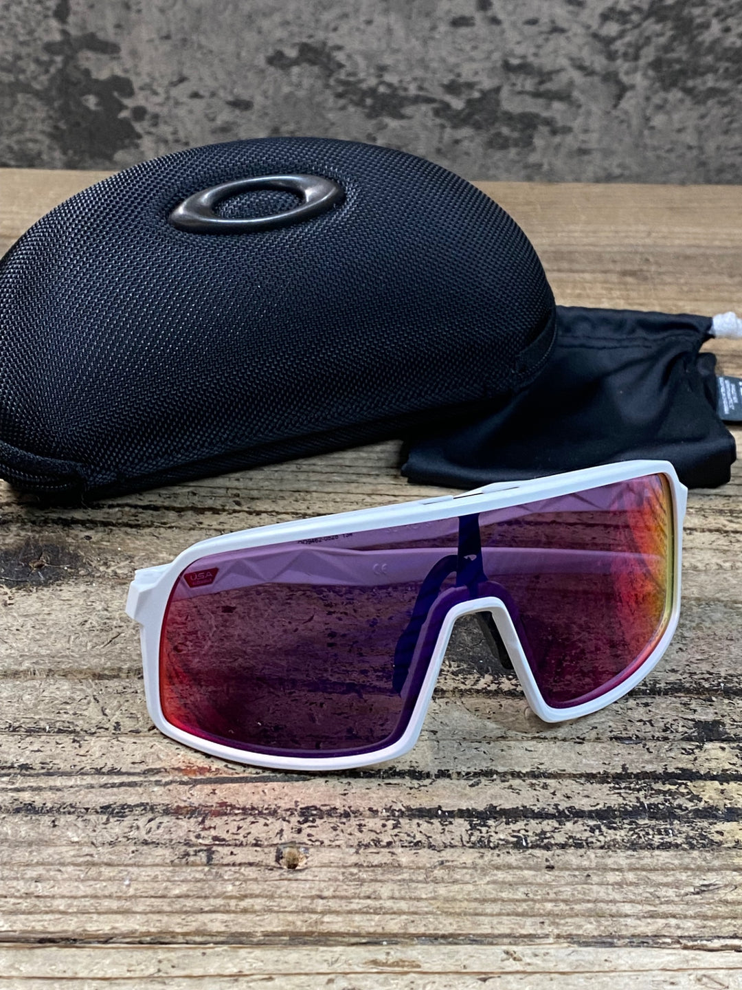 JU579 オークリー OAKLEY SUTRO S サングラス アイウェア 白 PRIZM ミラー