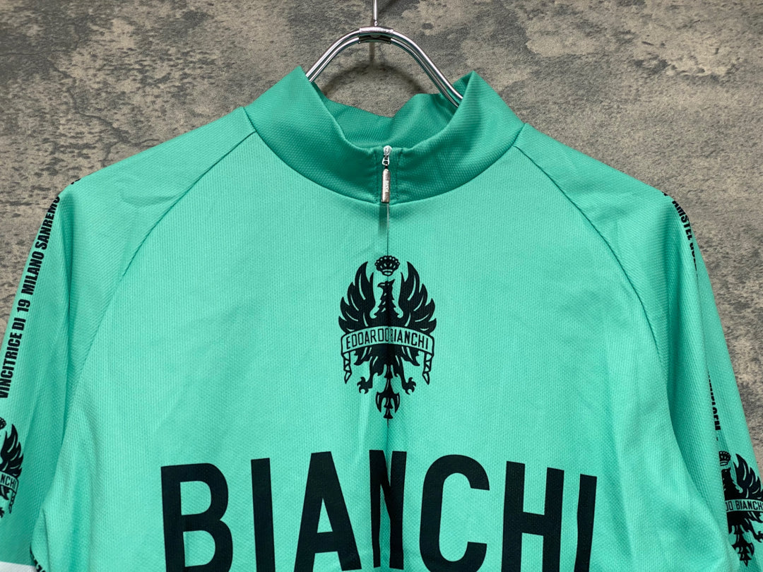 JT908 ビアンキ Bianchi 長袖 サイクルジャージ チェレステ L 裏起毛