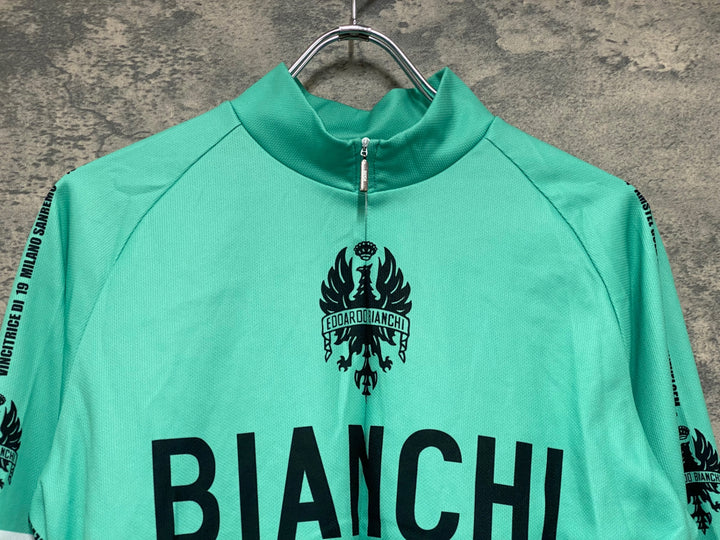 JT908 ビアンキ Bianchi 長袖 サイクルジャージ チェレステ L 裏起毛