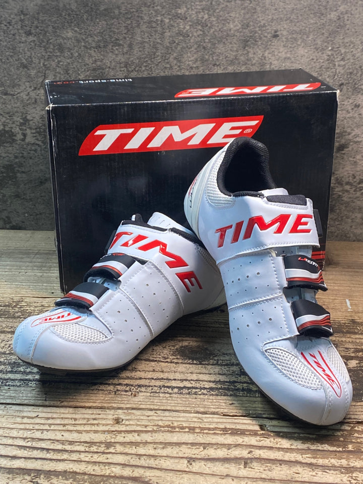 JR518 タイム TIME ULTEAM RS CARBON ビンディングシューズ 白 EU42