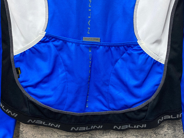 KD353 ナリーニ NALINI 長袖 サイクルジャージ  青 M 裏起毛