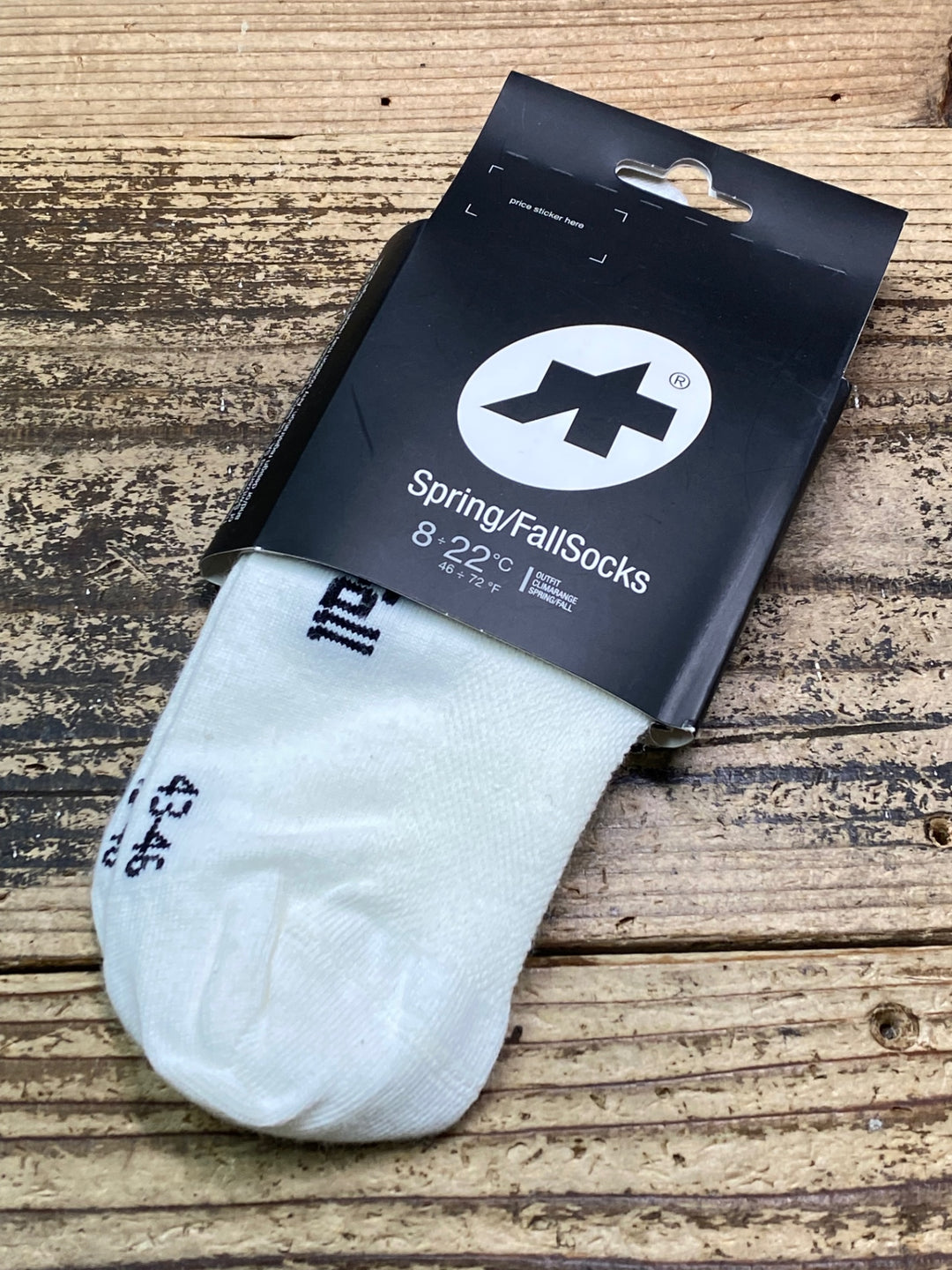 JQ209 アソス assos Spring FallSocks 2 ソックス 白