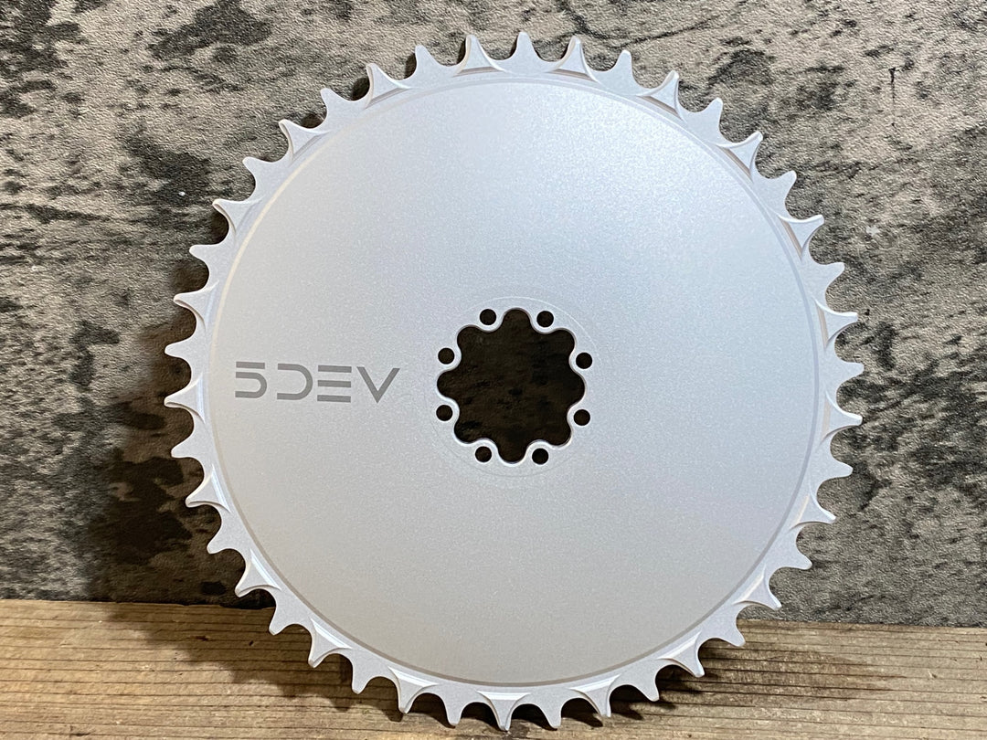 KE624 5DEV Aero Road Gravel Chainring チェーンリング 42T SRAM ダイレクトマウント シルバー