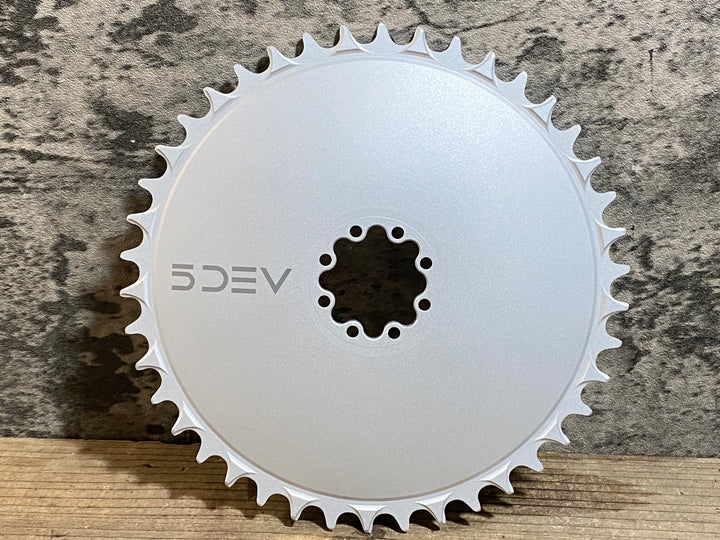 KE624 5DEV Aero Road Gravel Chainring チェーンリング 42T SRAM ダイレクトマウント シルバー