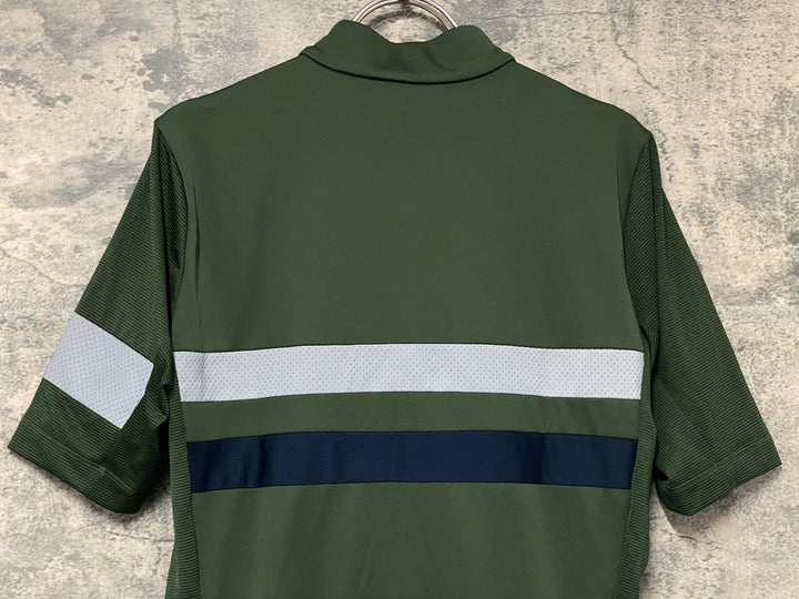 KK260 ラファ Rapha BREVET LIGHTWEIGHT JERSEY 半袖 サイクルジャージ 緑 M ※タグカット