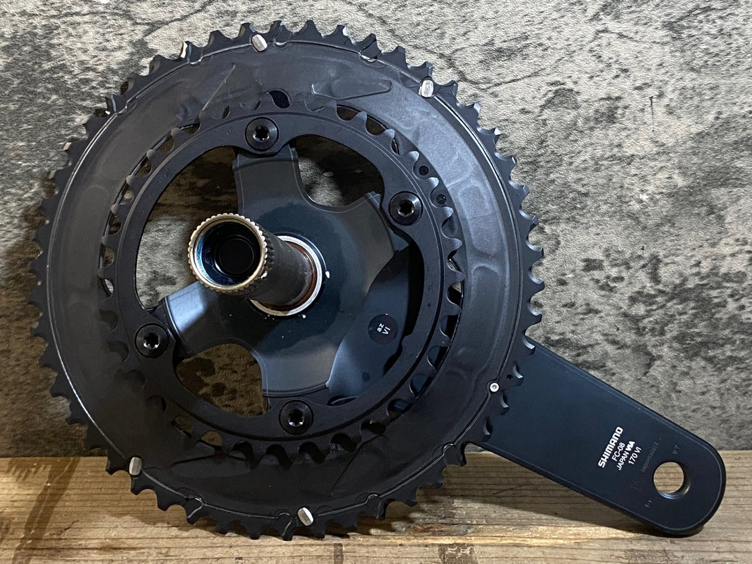 KD069 シマノ SHIMANO アルテグラ ULTEGRA FC-08 クランクセット 170mm 50/34T ※クランクキャップ欠品